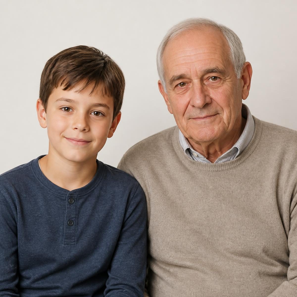 Photograph for the word „унук“ (grandson)
