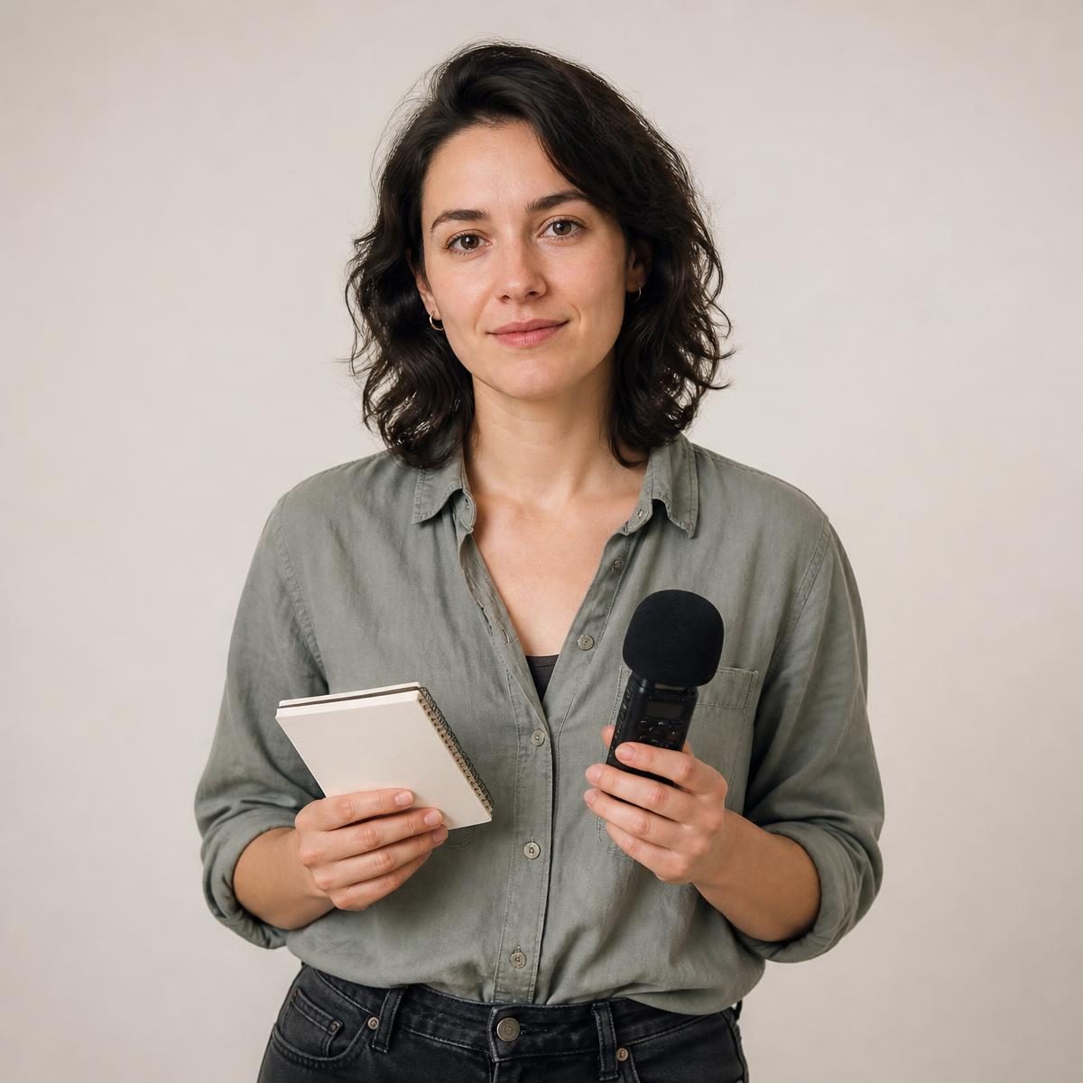 Photograph for the word „новинар“ (journalist)