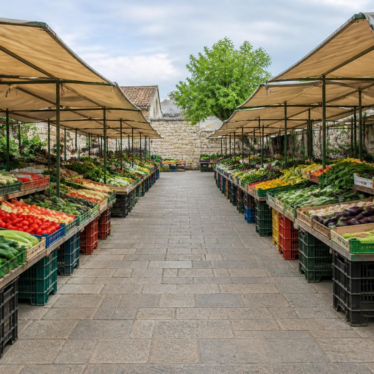 Photograph for the word „пијаца“ (market)