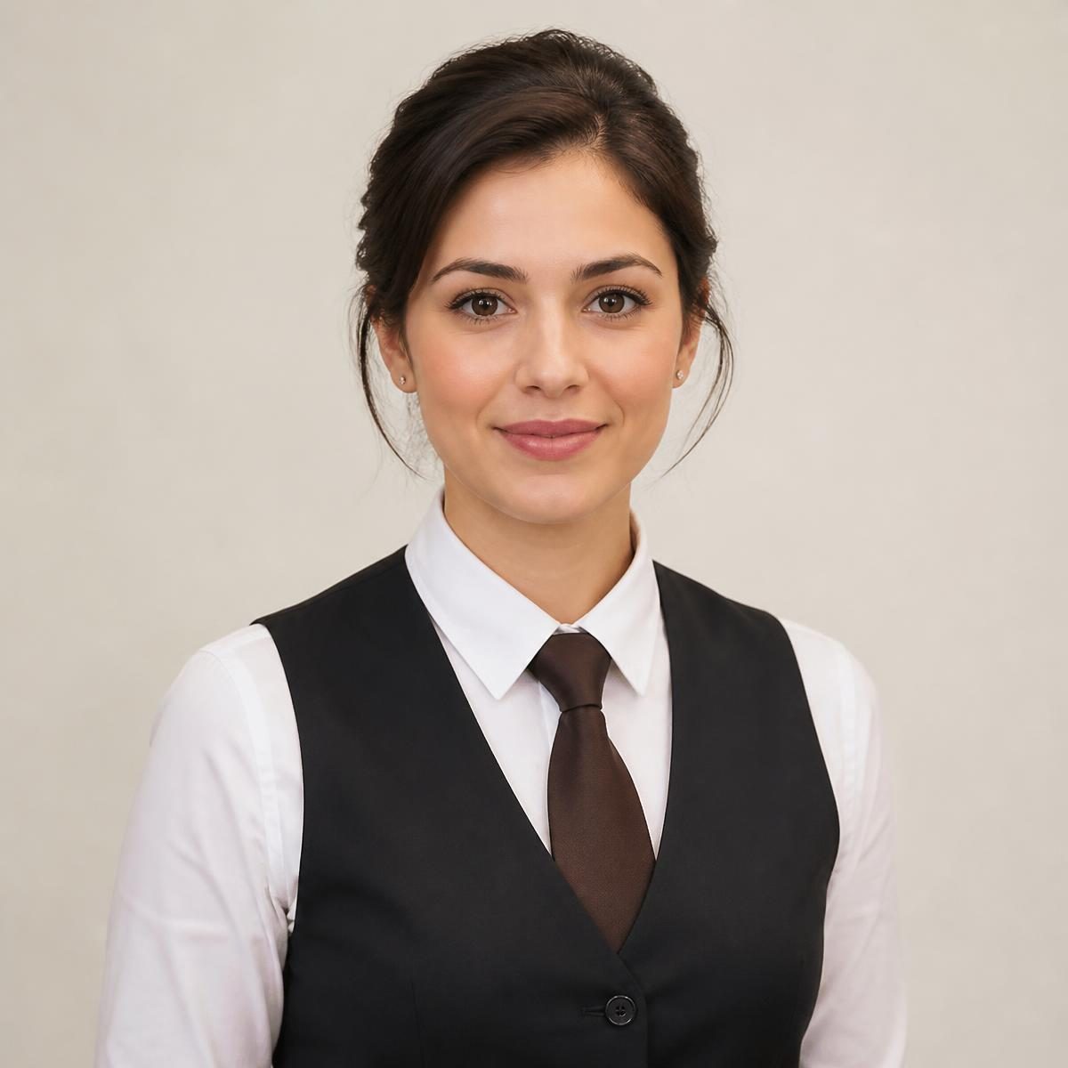 Photograph for the word „рецепционерка“ (receptionist (female))