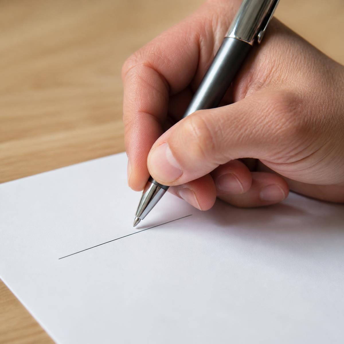Photograph for the word „потписати“ (to sign)