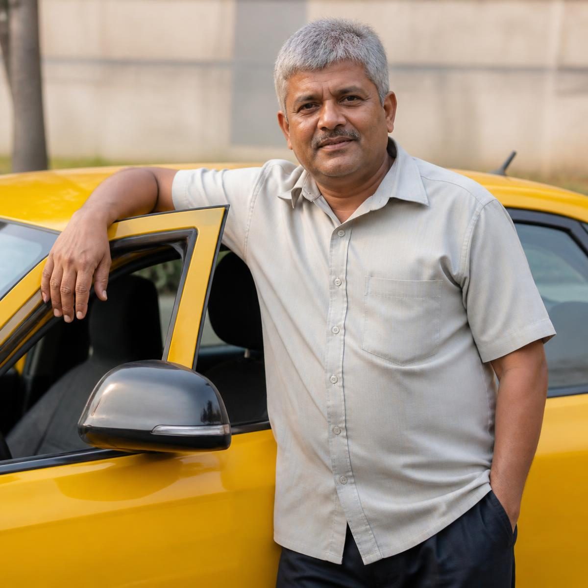 Photograph for the word „таксиста“ (taxi driver)