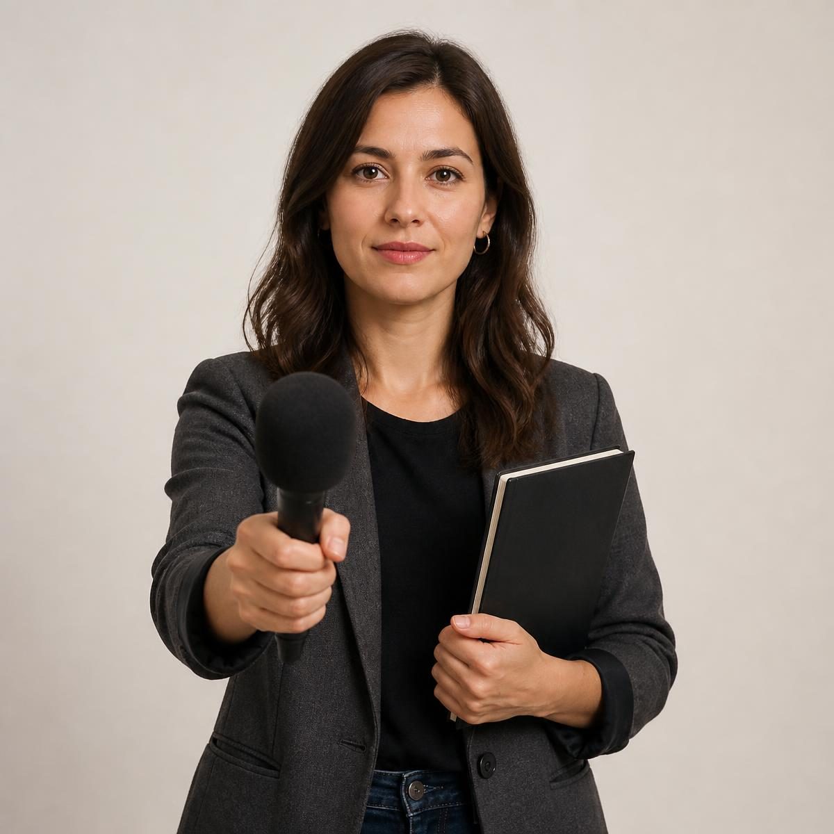 Photograph for the word „новинар“ (journalist)