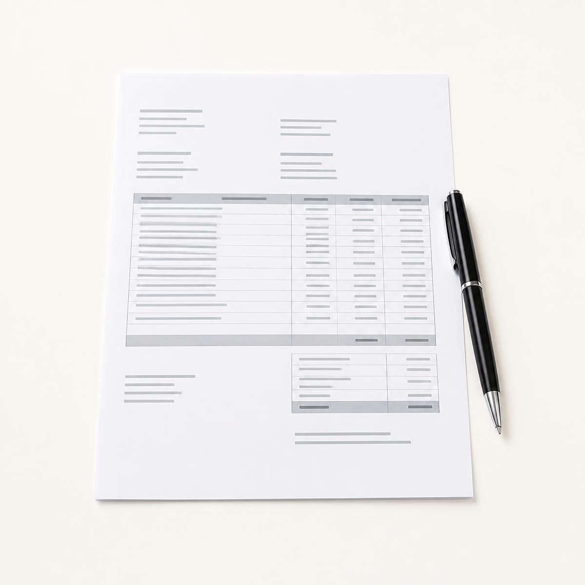 Photograph for the word „фактура“ (invoice (formal))
