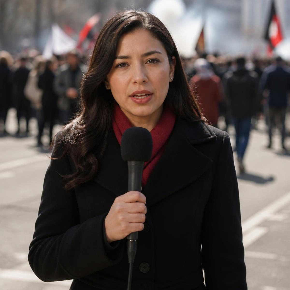 Photograph for the word „извештавати“ (to report (news))