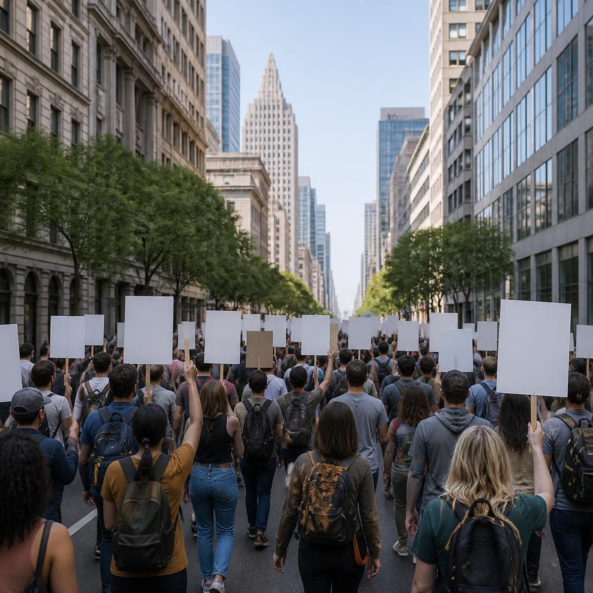 Photograph for the word „протест“ (protest)