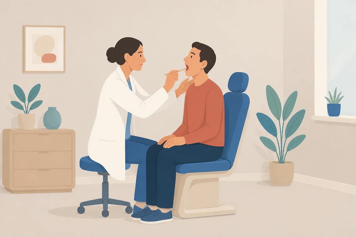Scene illustration for the listening dialogue „Код лекара“