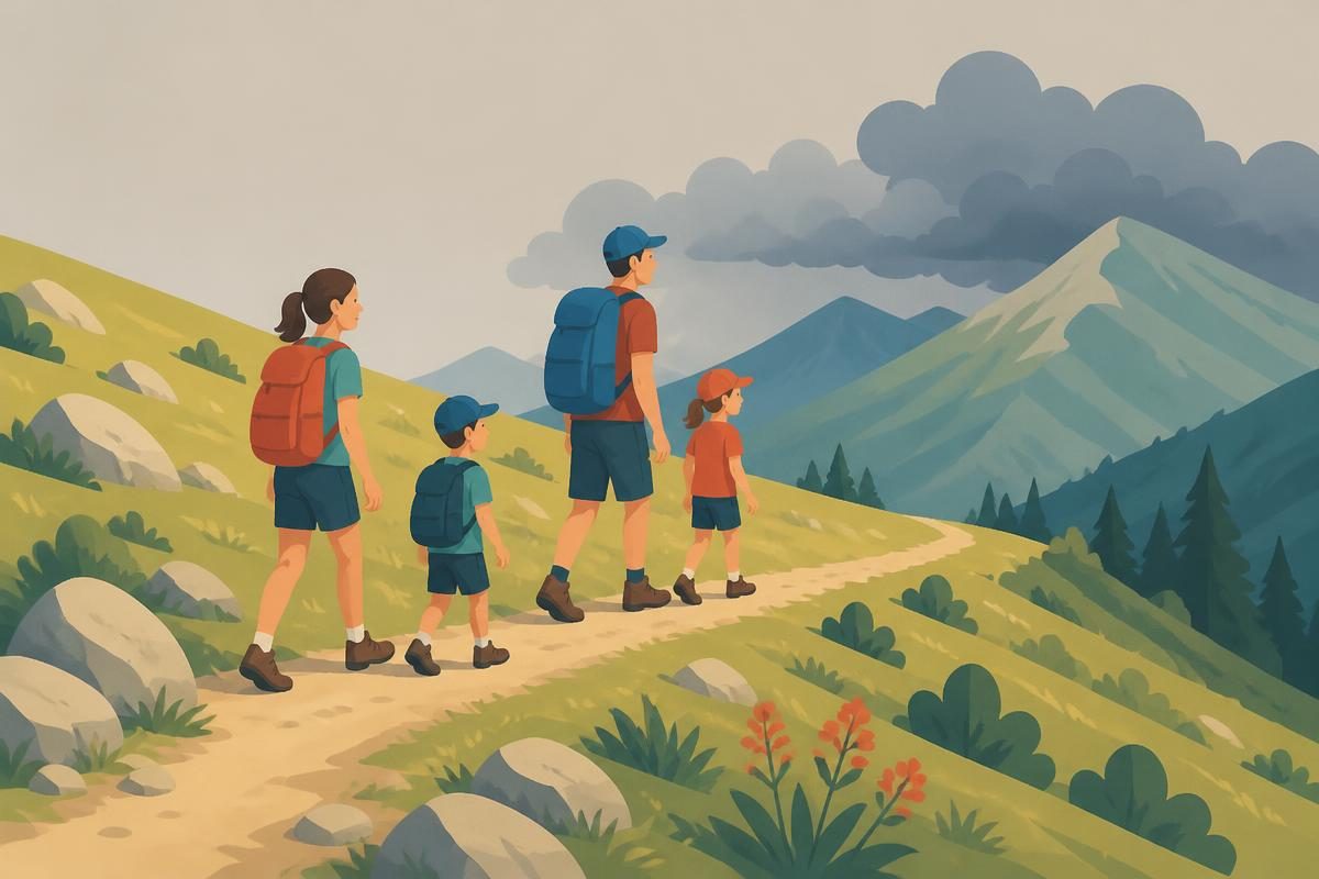 Scene illustration for the listening story „Мој викенд“