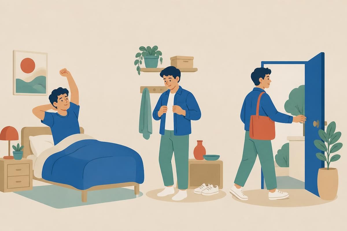 Scene illustration for the listening story „Моје јутро“