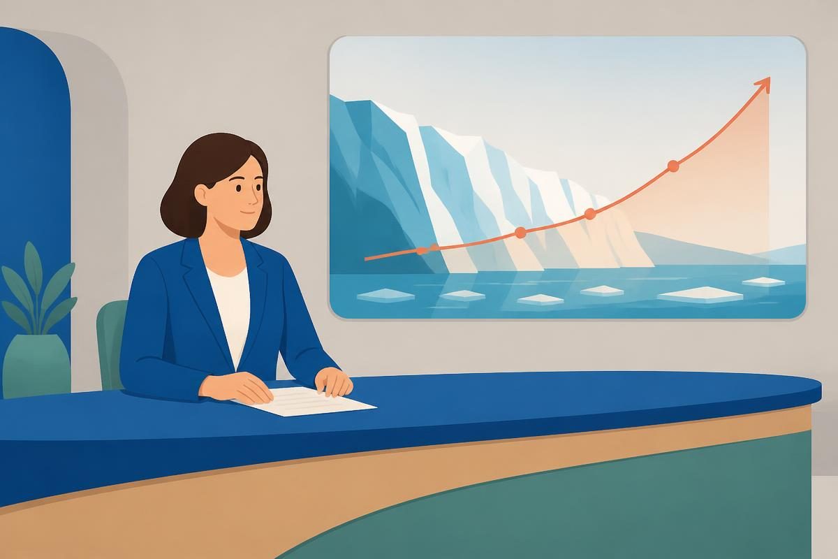 Scene illustration for the listening news bulletin „Вести из науке“