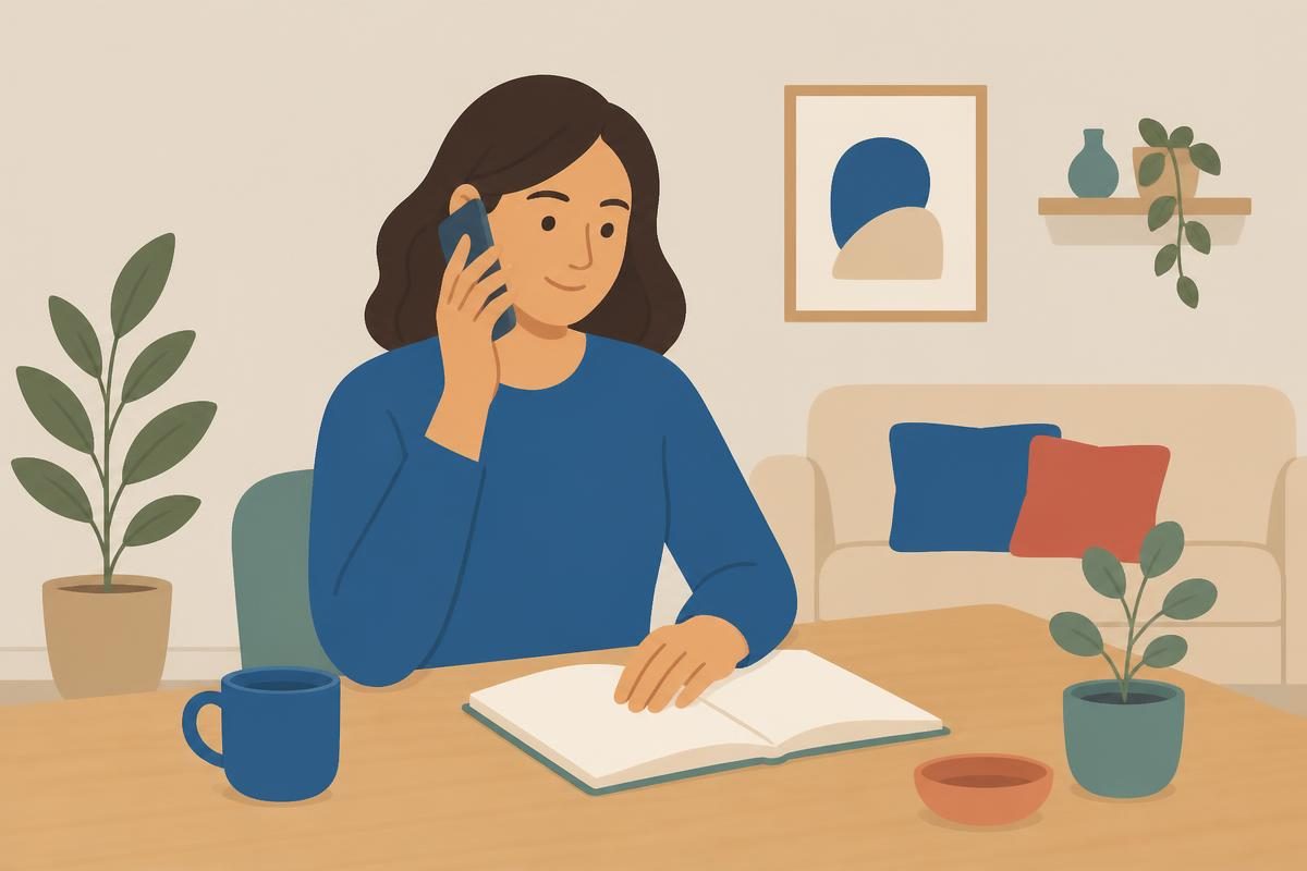 Scene illustration for the listening story „Телефонски позив“