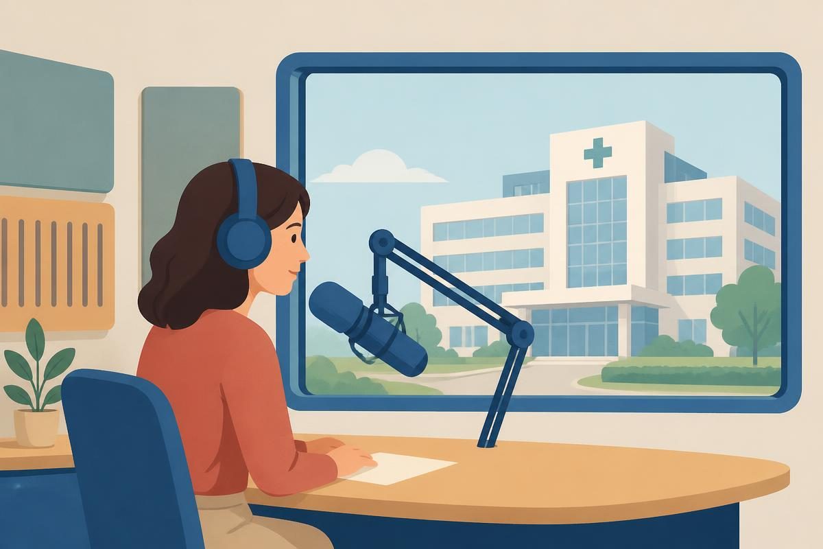 Scene illustration for the listening news bulletin „Вести из здравства“