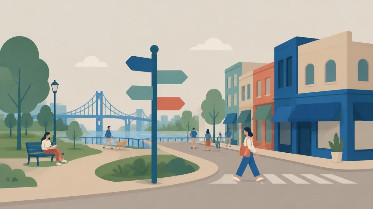 Cover illustration for the A1 practice unit „Where is it: prepositions of place“