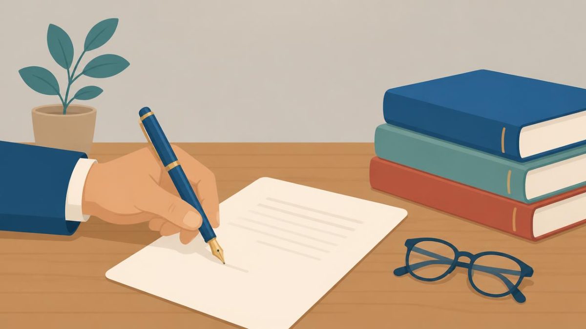 Cover illustration for the B2 practice unit „Law & contracts: which, although, in order to“