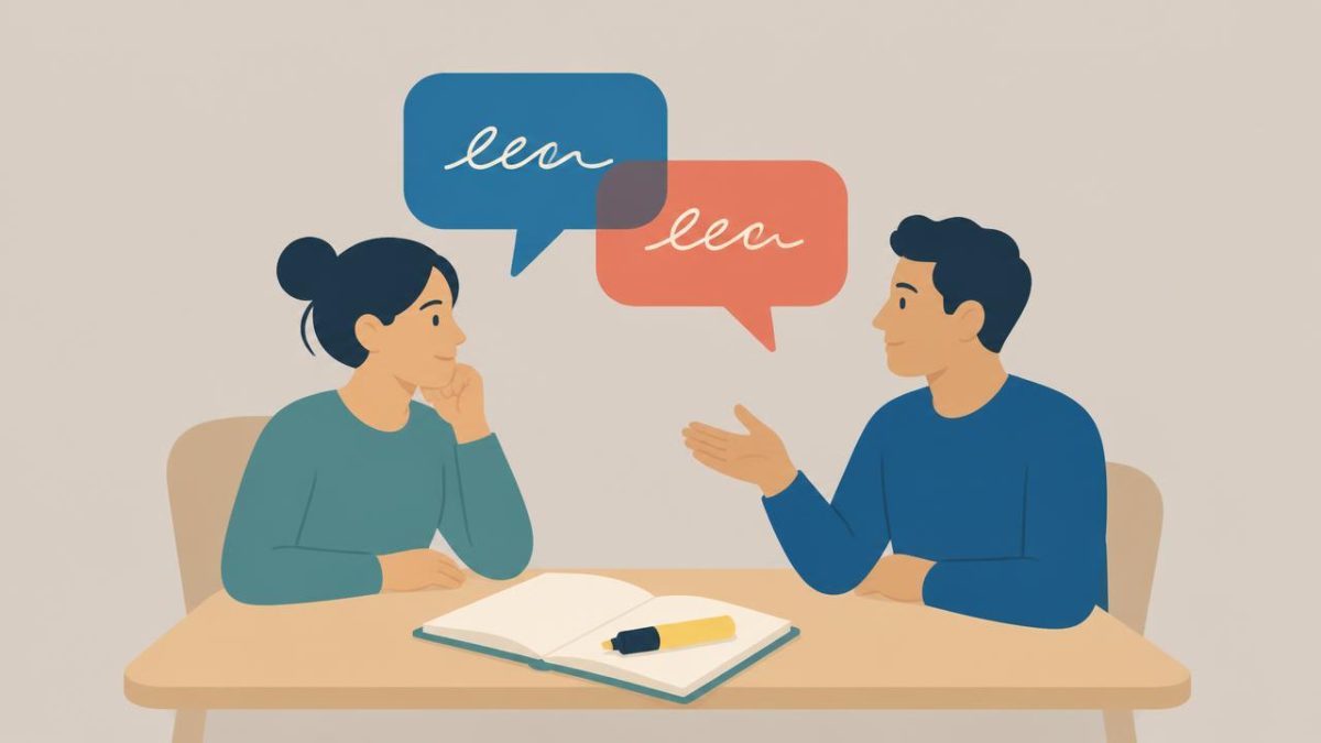 Cover illustration for the C1 practice unit „Expressions & collocations: words that walk in pairs“