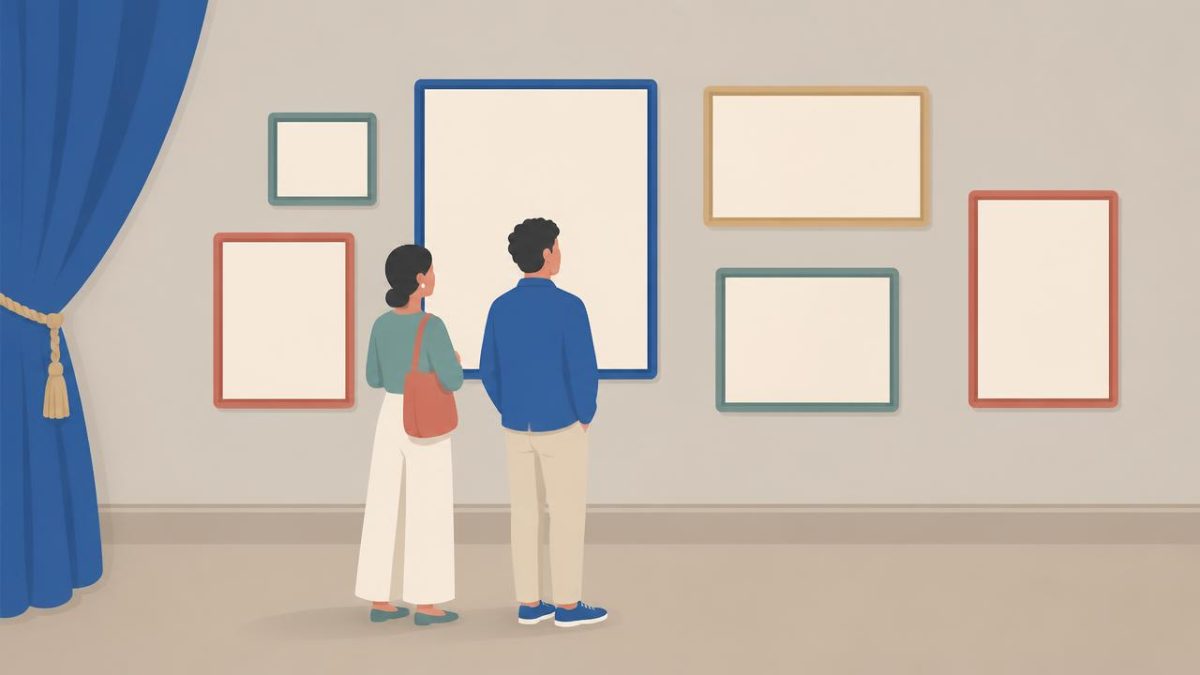 Cover illustration for the C1 practice unit „Culture & the arts: reviewing a play, a book, an exhibition“