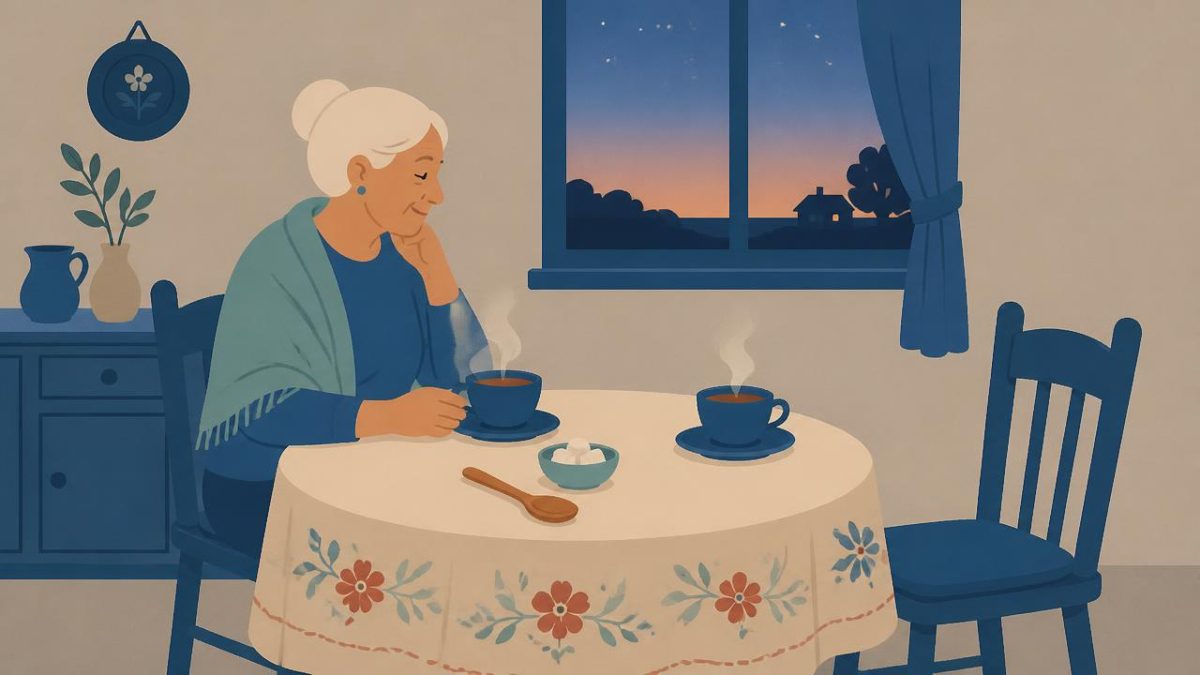 Cover illustration for the C2 practice unit „Proverbs: frozen grammar and cultural memory“