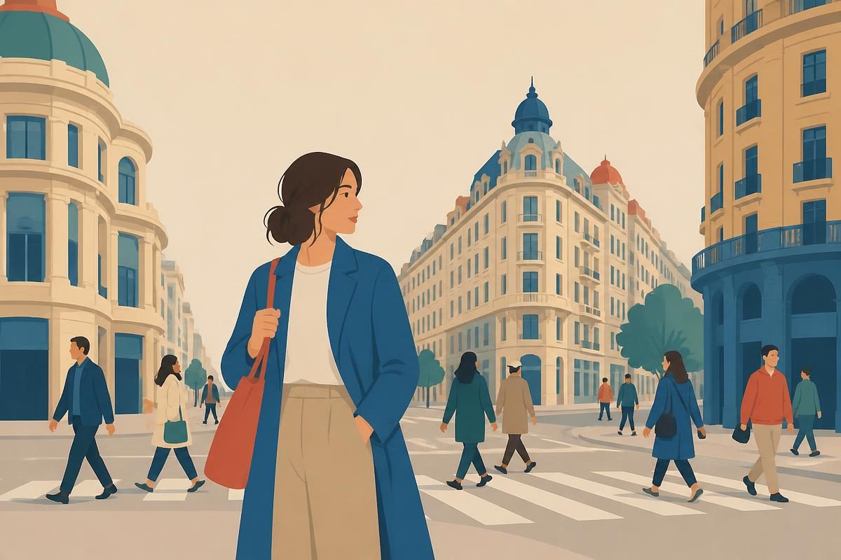 Header illustration for the A2 reading text „Изгубљена у граду“