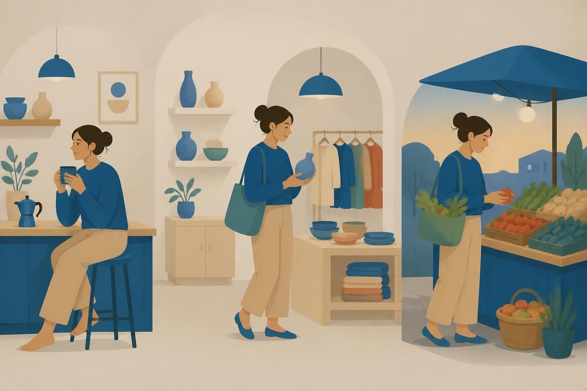 Header illustration for the A1 reading text „Мој дан“