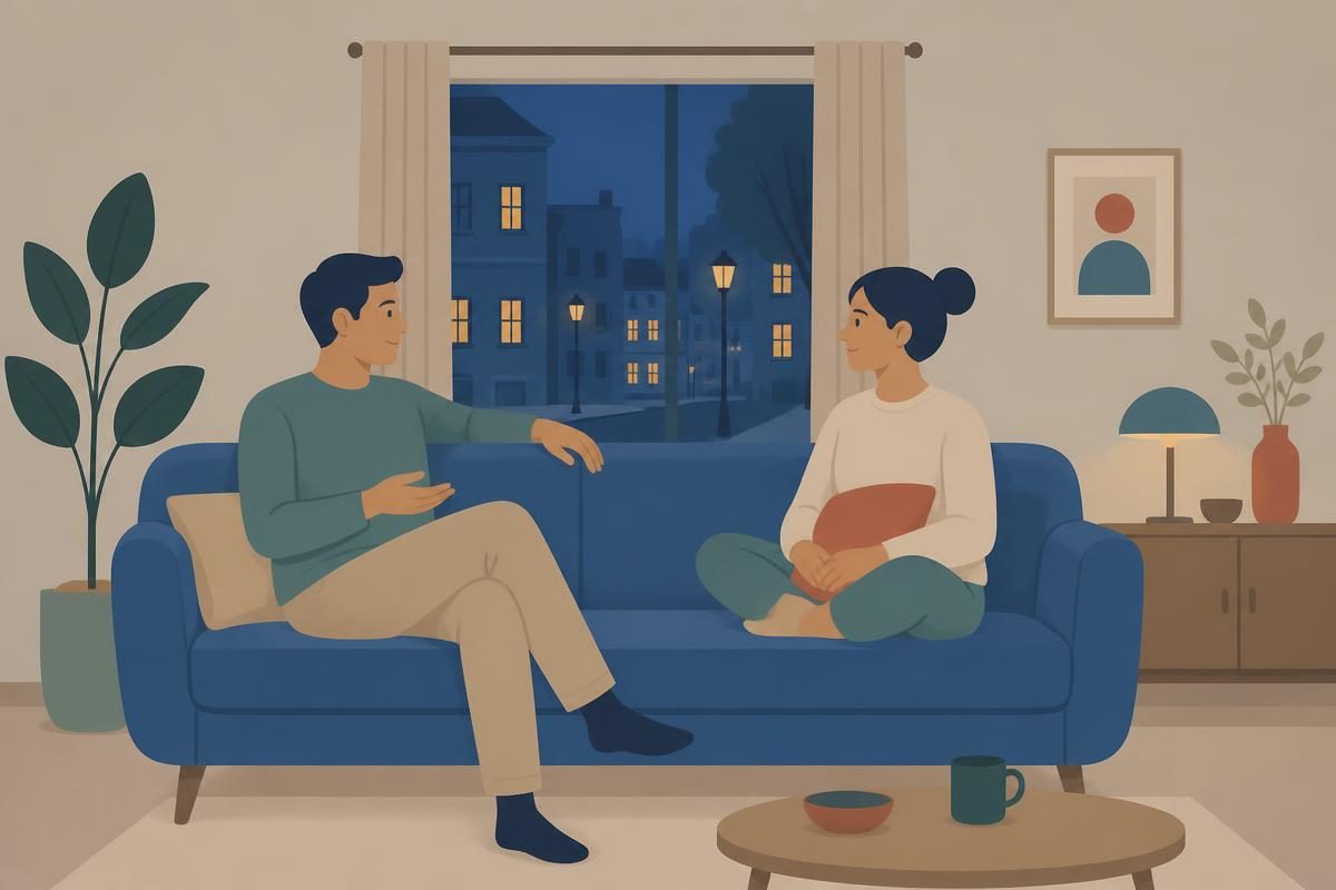 Header illustration for the A1 reading text „Шта сам радио јуче“
