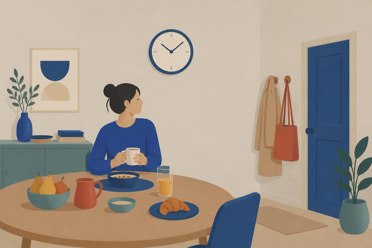 Context scene for the A1 writing task „My schedule“