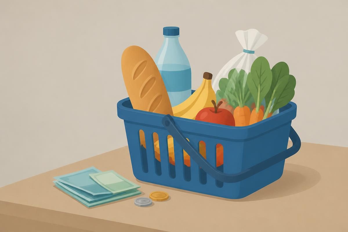 Context scene for the A1 writing task „My shopping list“